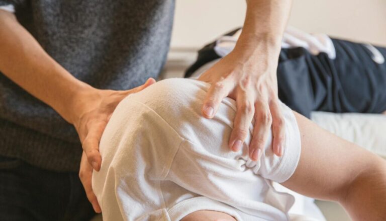 Chiropractor with patient Chiropractor with patient